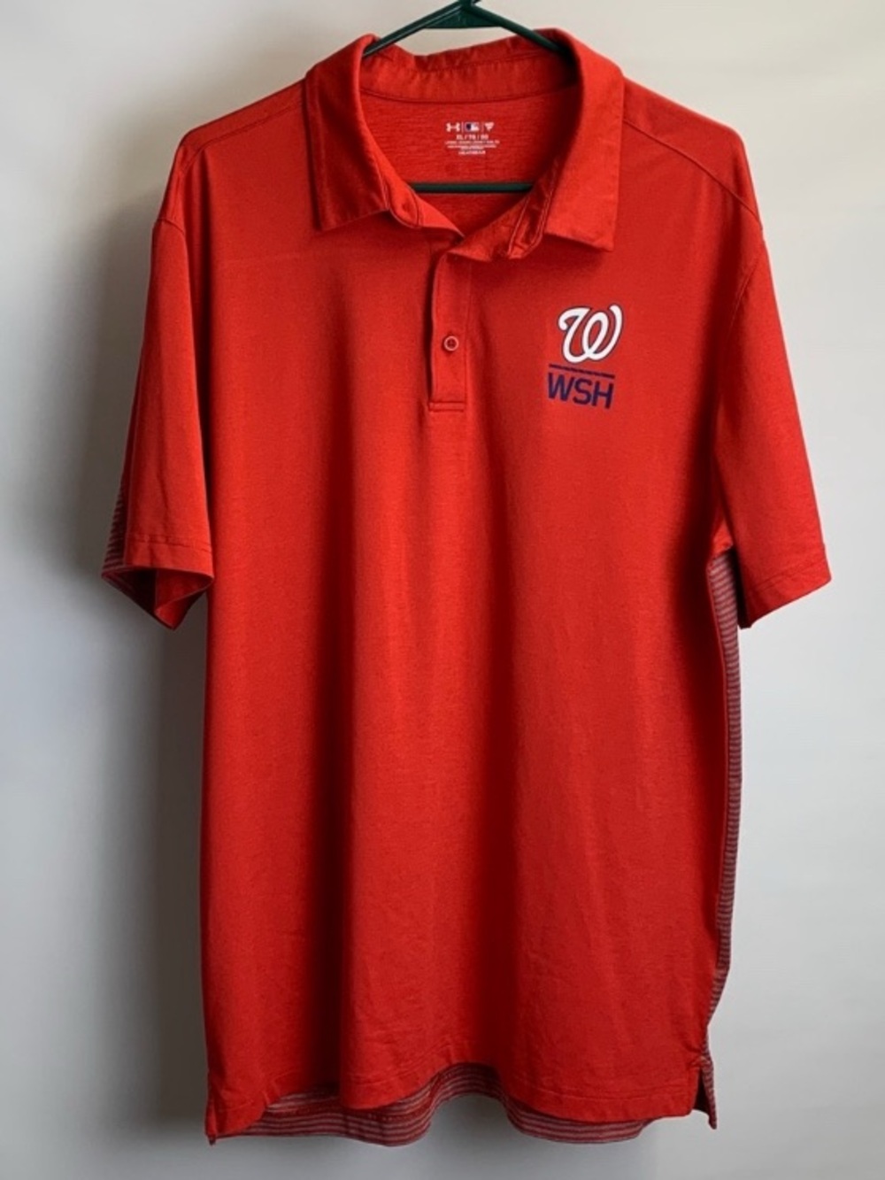 Washington Nationals Under Armour Red Polo Shirt Men’s Size XL